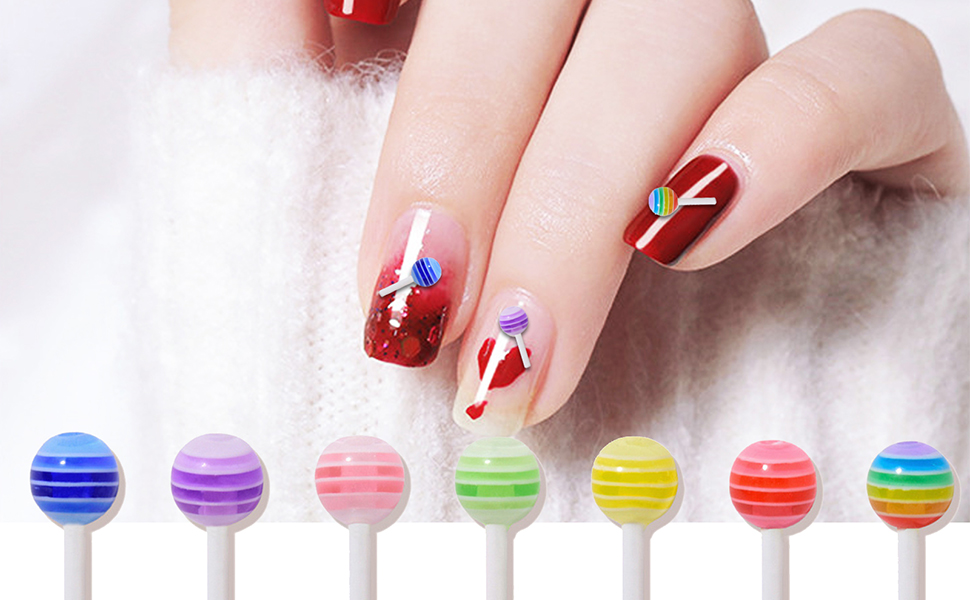 商品説明必読!!ロリポップ キャンディー ネイルパーツ 10個セット☆ No.53 ネイル パーツ ロリポップ キャンディ 飴 カラフル MIX 10