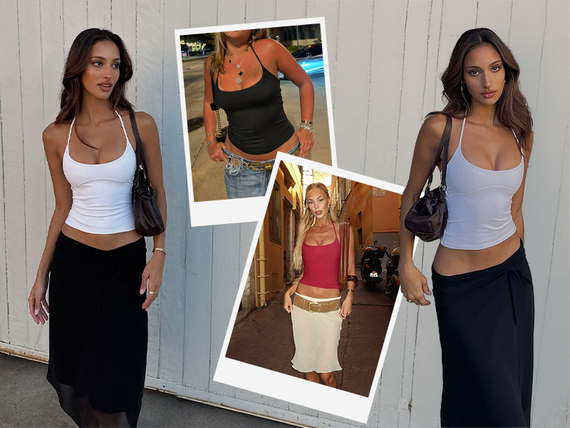 crop tops-camisole tops for women-y2k tops-double lined tops for women-summer tops