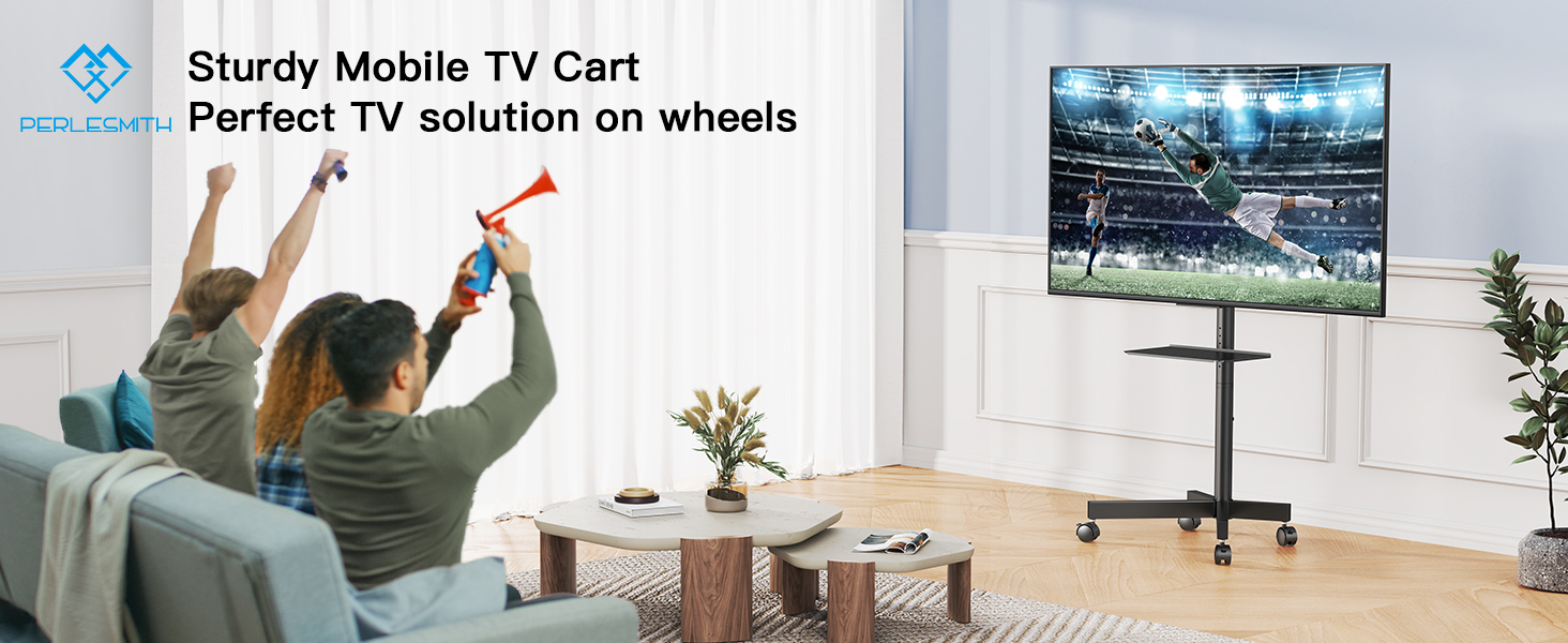 rolling tv stand