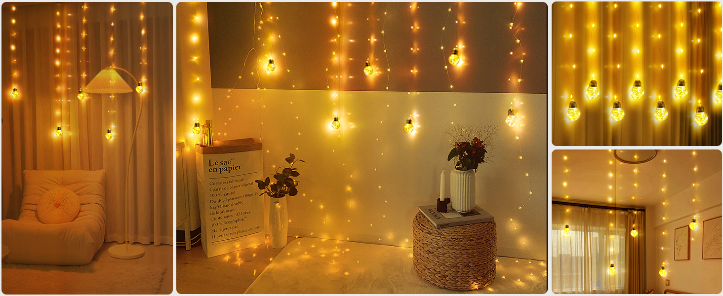 ball curtain lights