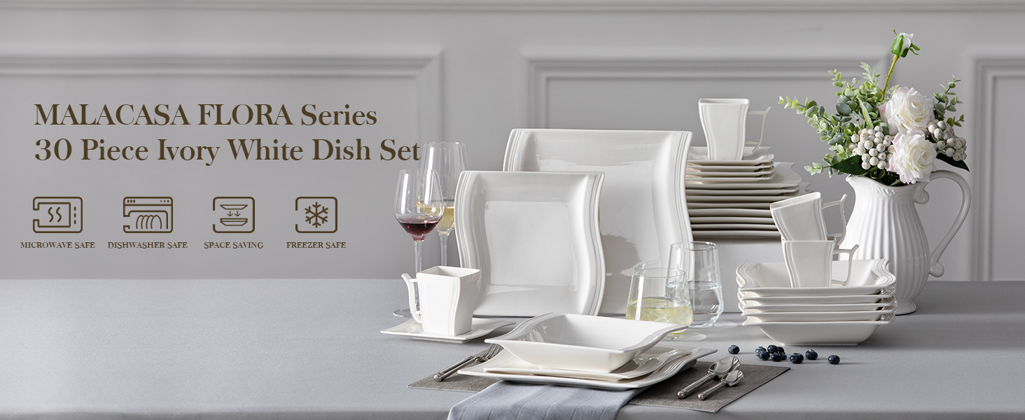  ivory white dinnerware sets plates and bowls sets square dishes plate sets dish set