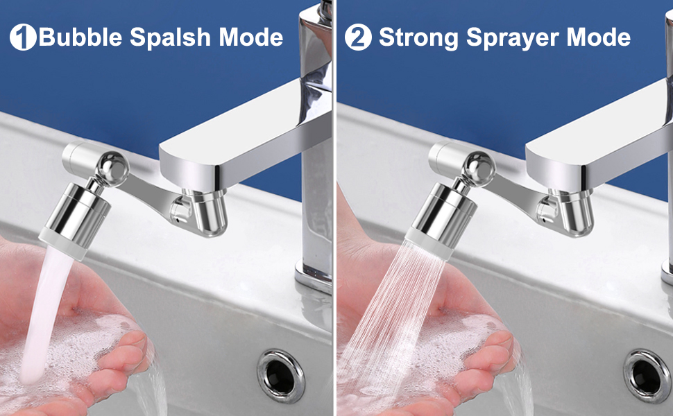 1440 Swivel Multifunctional Robotic Arm Faucet Extender, Large-Angle  Rotating Splash Filter Faucet Aerator for Kitchen and Bathroom Sink, Kitchen  Extension Faucet, 2 Water Outlet Modes 1 Pcs : Amazon.ca: Baby