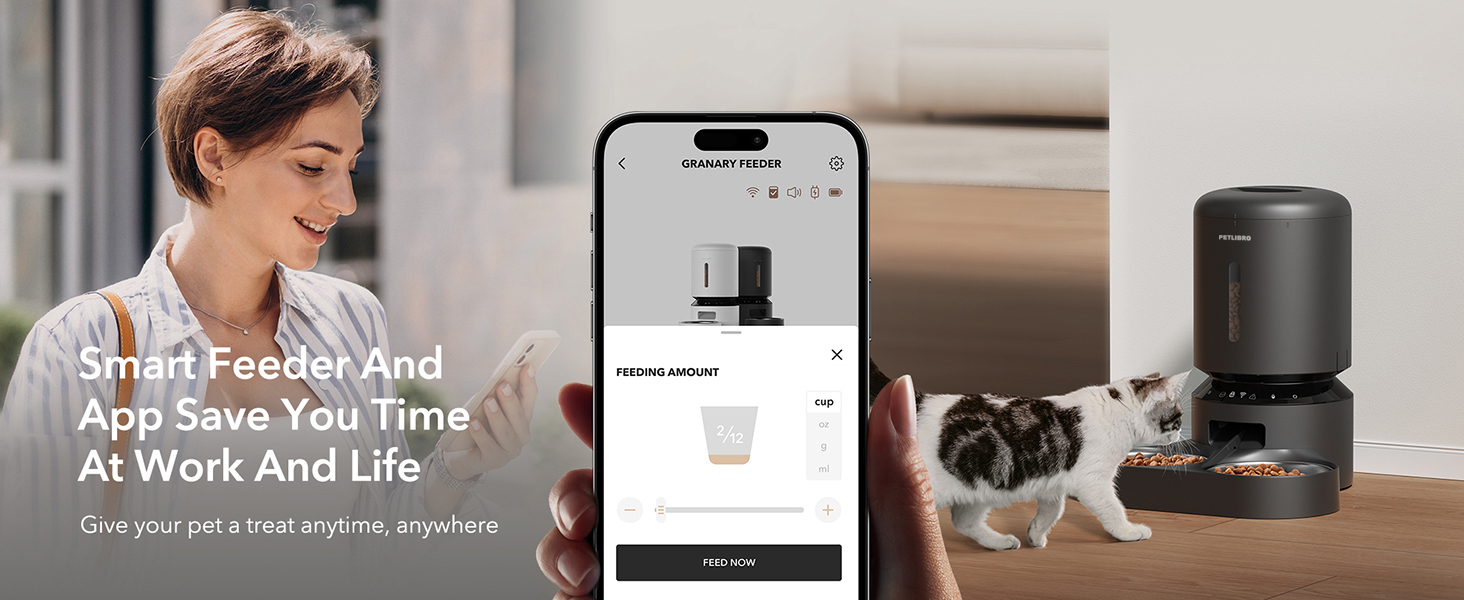 Comedero automático para 2 gatos