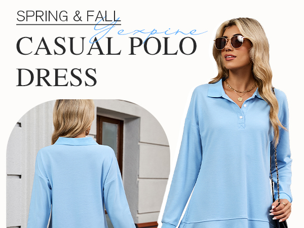 【最終お値下げ】French Sleeve Polo Mini Dress Amazon.com: Ladyful Women's Polo Dress Short Sleeve Ruffle