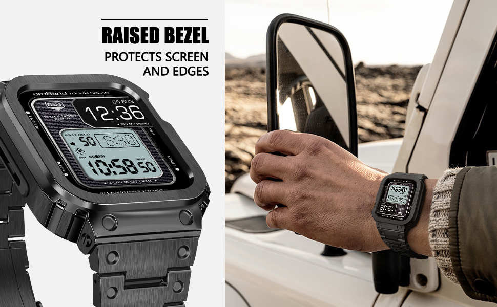 Raised Bezel Protects Screen and Edges