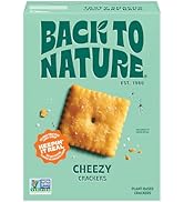 Back to Nature Cheese Flavored Crackers - Non-GMO, Made with Wheat Flour, Vegan, Delicious & Qual...