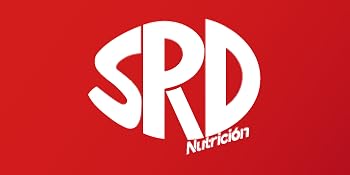 Logotipo rectangular rojo con texto blanco «SRD» en un diseño curvo. La palabra «Nutrición» aparece debajo en letra más pequeña