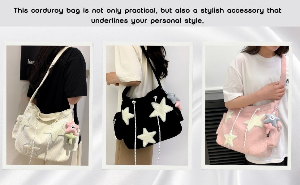 cute corduroy bag shoulder tote
