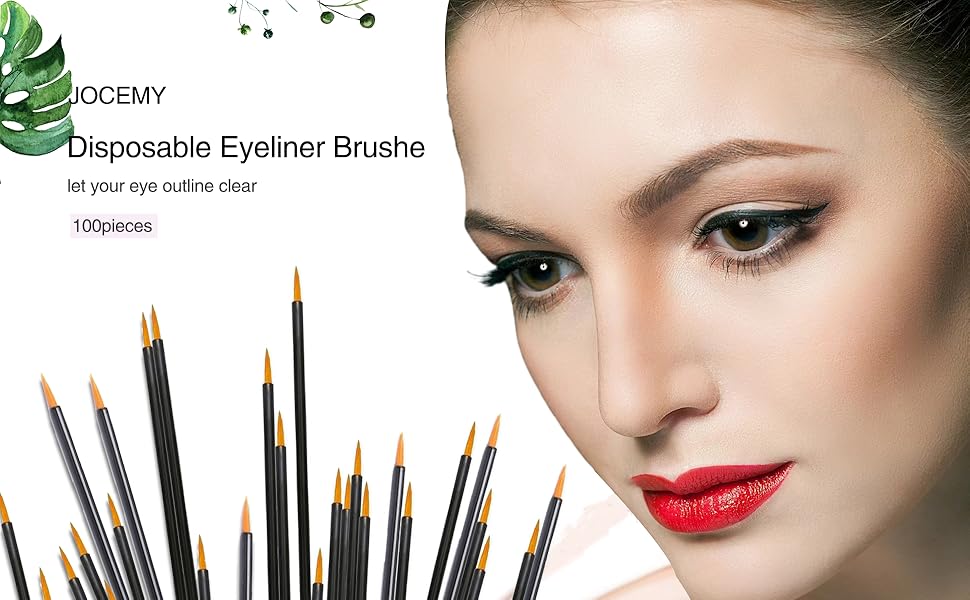 100 Pack Disposable Eyeliner Brush