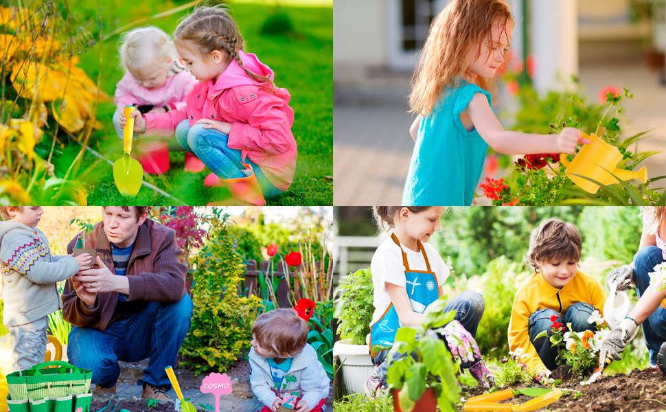 INNOCHEER Kids Gardening Tools, Kids Gardening Set with