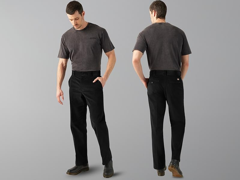 Dickies Men's Regular Fit Corduroy Pants, Lincoln Green, 34W