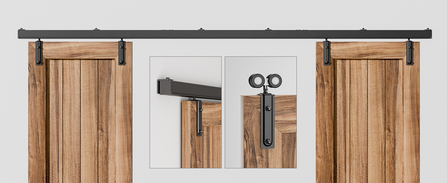 box rail barn door hardware kit