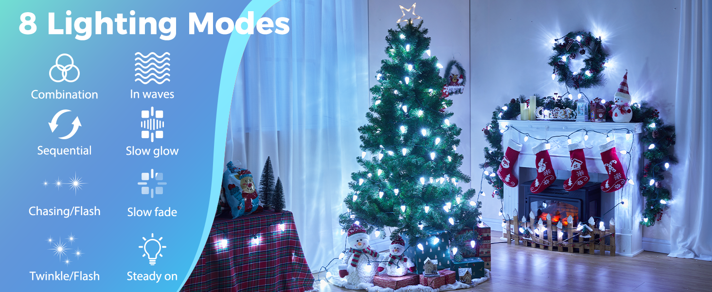 Versatile C9 LED Christmas Lights Outdoor