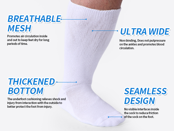 diabetic socks,hospital socks,cast shoe,loose socks,edema socks,bariatric socks,wide socks