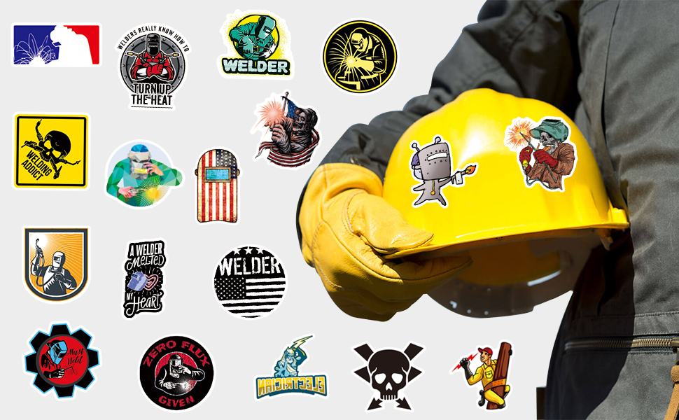 200 PCS Hard Hat Stickers,Funny Stickers for Adults,Hardhat