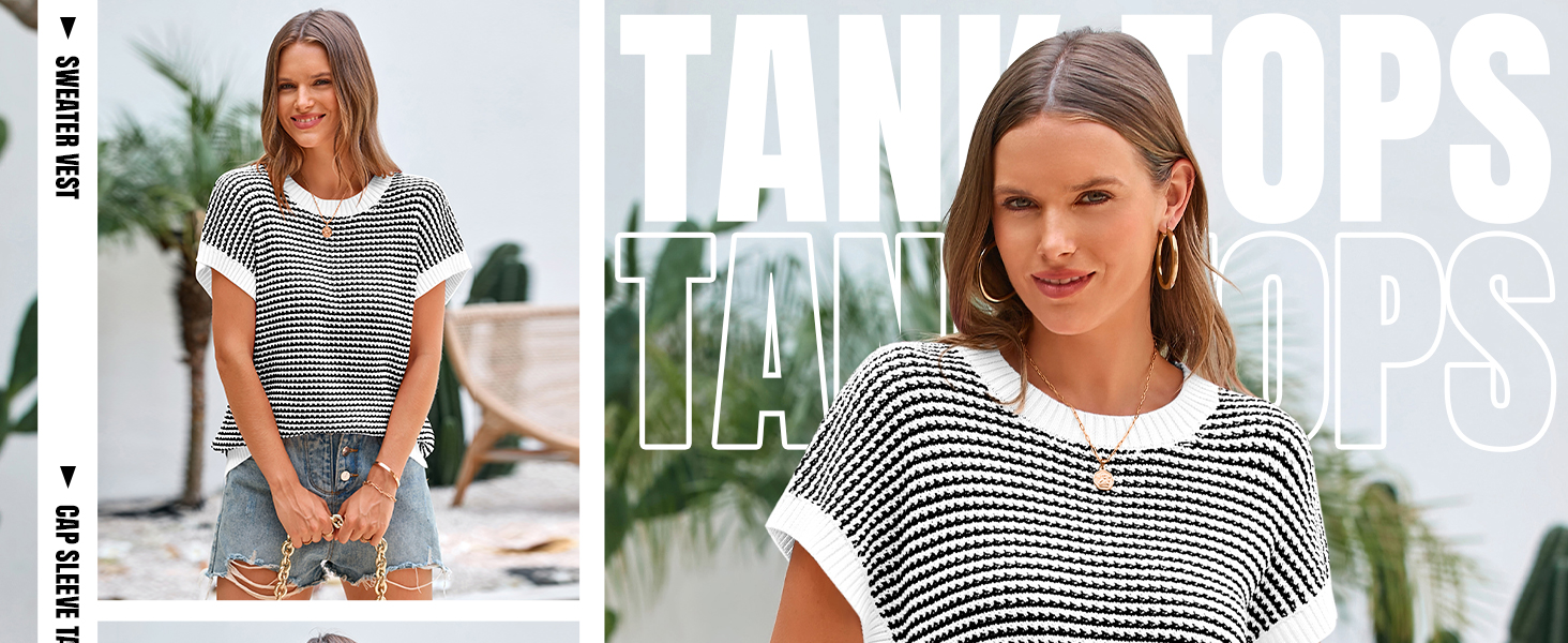 PRETTYGARDEN Sweater Tank Tops