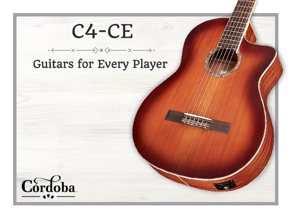 Amazon.com: Cordoba C4-CE Edge Burst Cutaway Classical