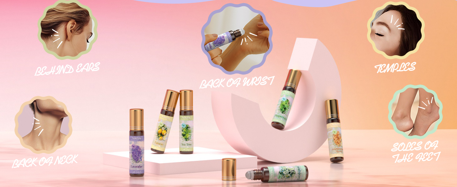 essential oil roll on set