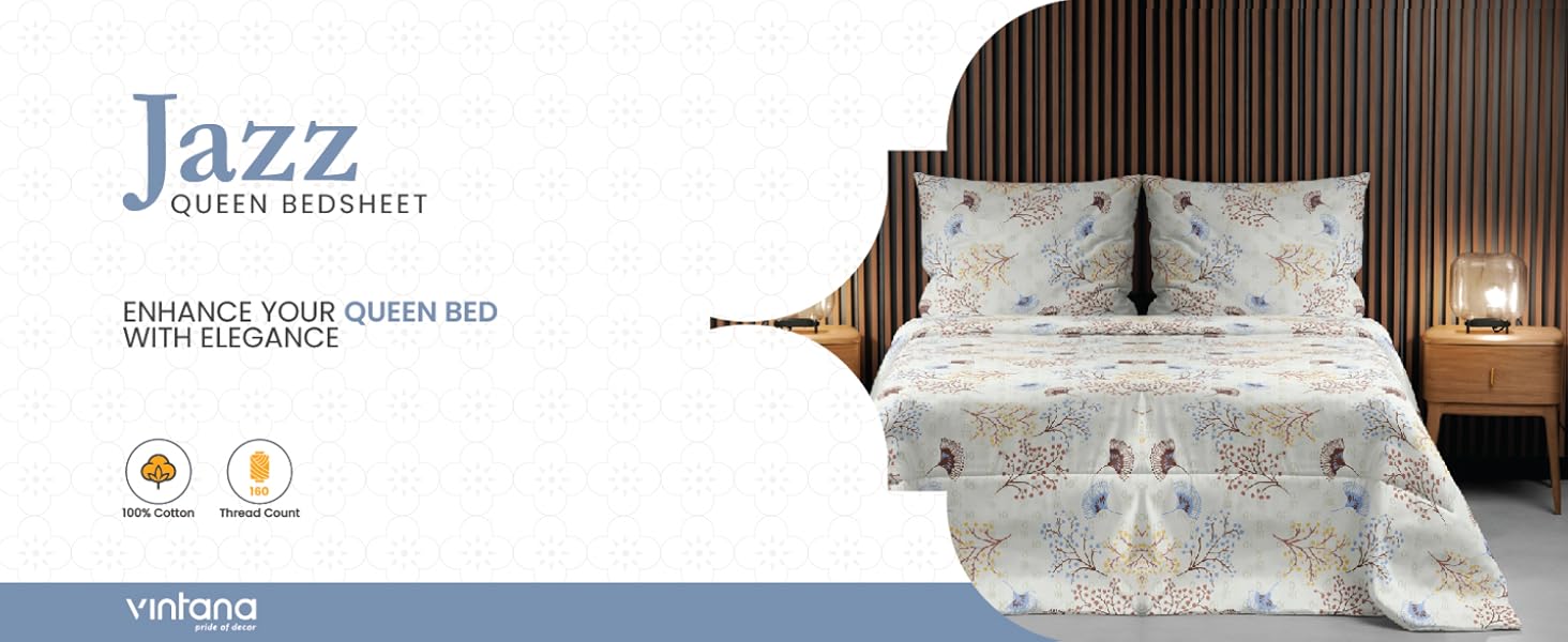 Cotton QUEEN Bed Sheet