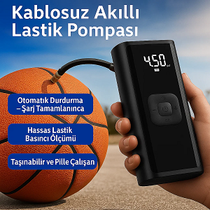 Hava Kompresörü, Araç Kompresörü, Şişirme pompası, Taşınabilir Hava Kompresörü, Şarjlı Hava Pompası