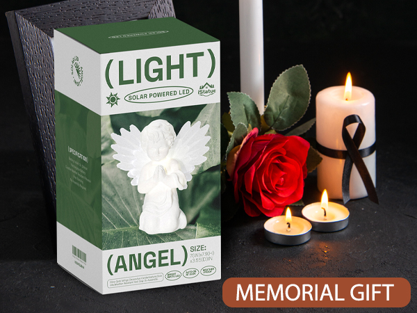 Amazon.com: iStatue Solar Praying Cherub Angel Light with