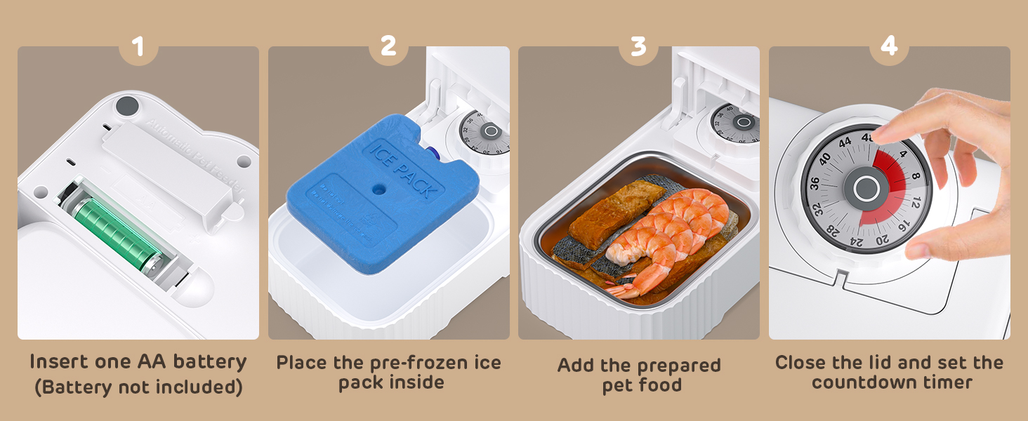 cat wet food feeder