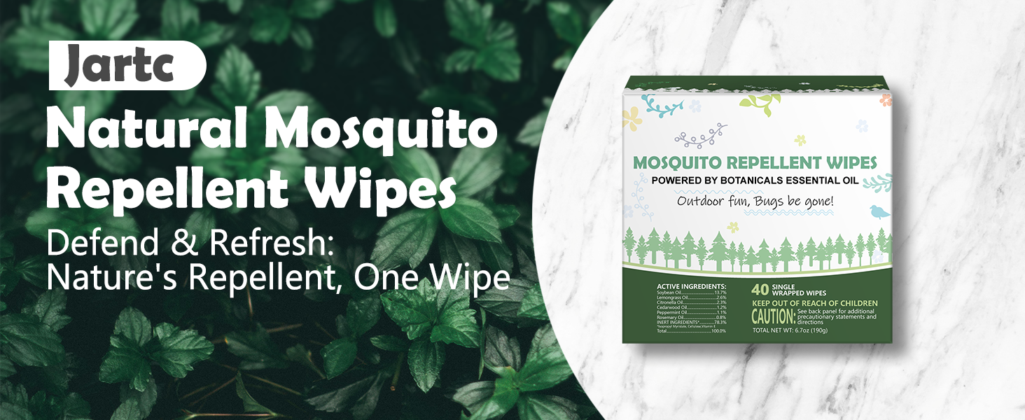 Natural Mosquito Repellent Wipes