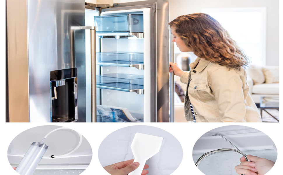 5Pcs Fridge Dredger and Cleaning Set,Fridge Emptying Dredger and