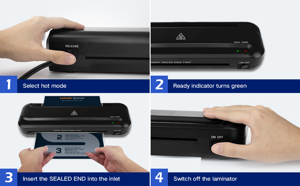 Laminator 9 Inch A4 Laminator Machine, Desktop Thermal