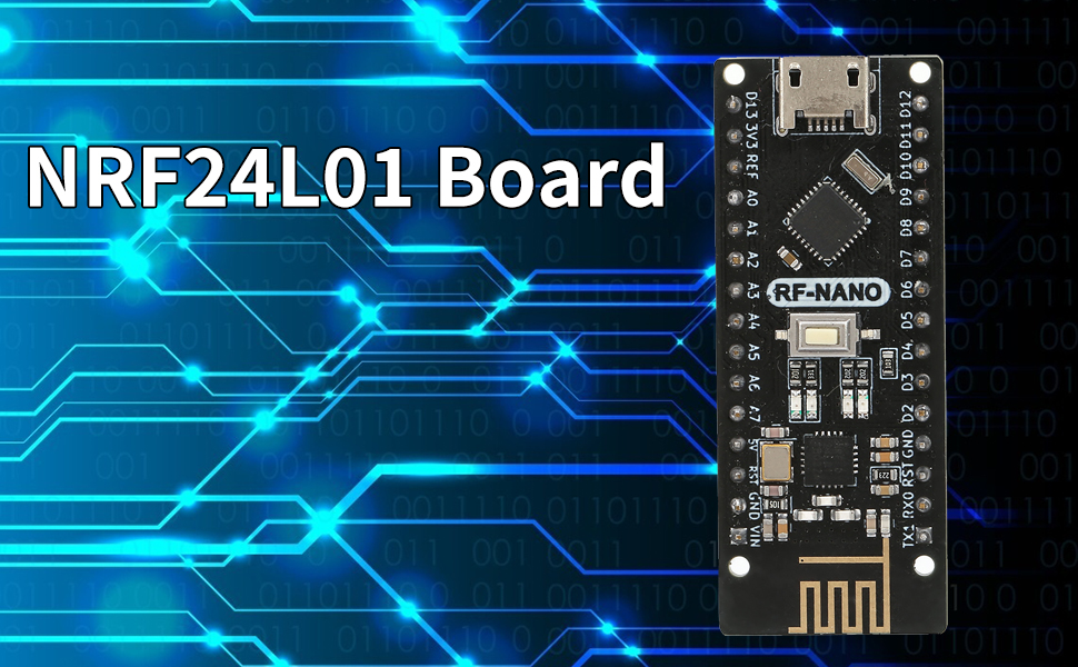 NRF24L01 Board, 5V 8 Pins Nrf24l01 Nano 3 Board 32 KB Nano Board with ...