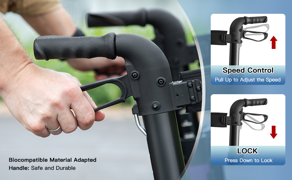 rollator walker with seat for seniors