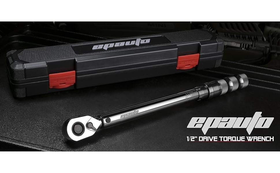 EPAuto 1/2Inch Lockable Drive Click Torque Wrench, 10150 ftlb