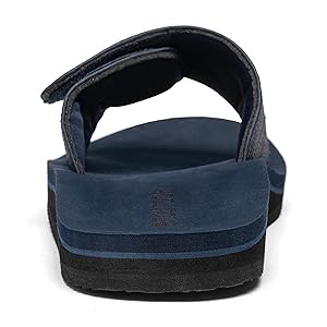 Wide Slide Ergonomic Sandals Fully Adjustable Strap &amp; Comfort Fit Orthotic Arch Support