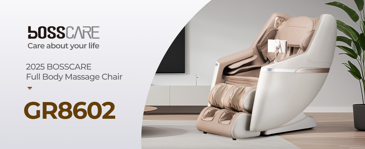BOSSCARE massage chair full body, zero gravity massage chair, massager chairs, SL Track massaging