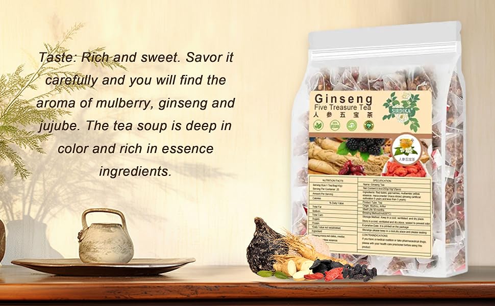 Ginseng Five Treasures Tea