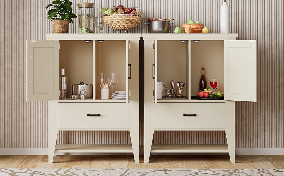 IDEALHOUSE Rattan Buffet Entryway Storage