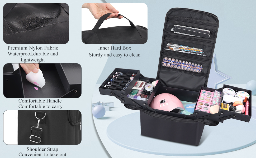 Large Nail Supply Organizers and Storage for Nail Tech, 4