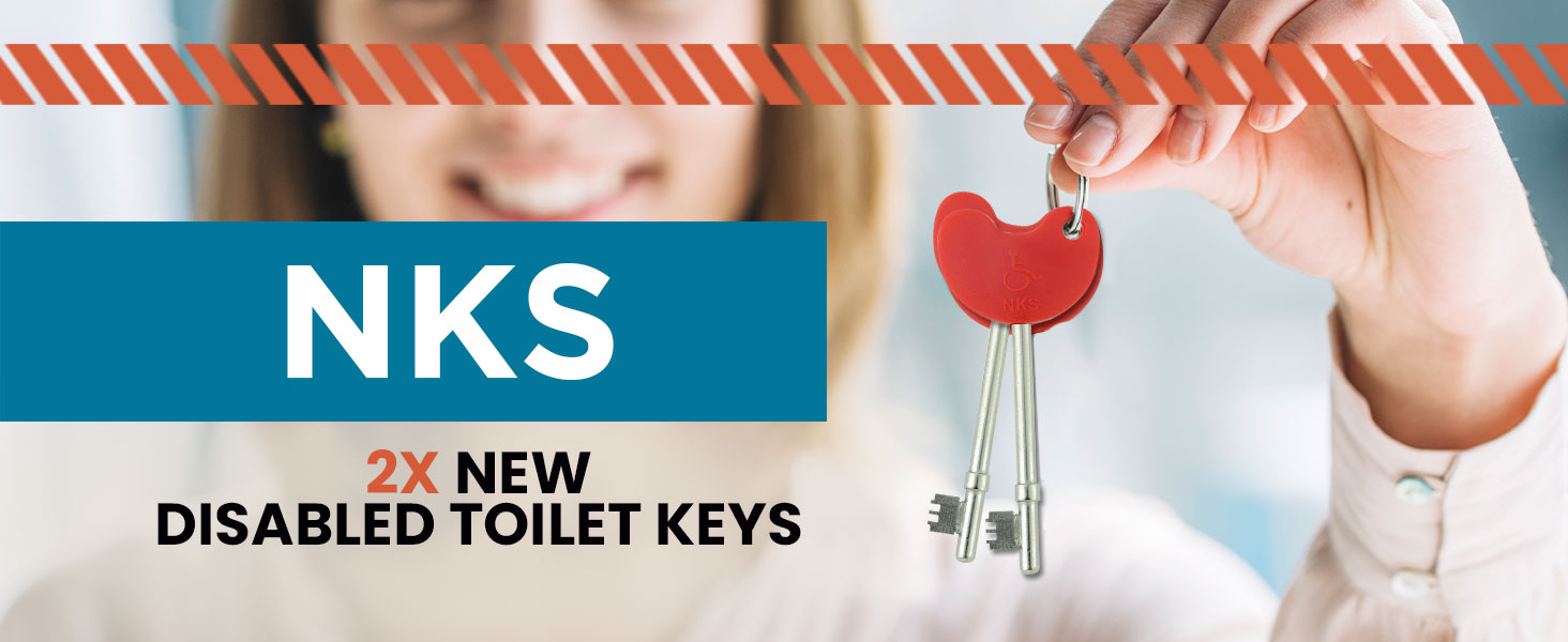 NKS Radar Disabled Toilet/Access Key with Braile (Pack of 2) Amazon