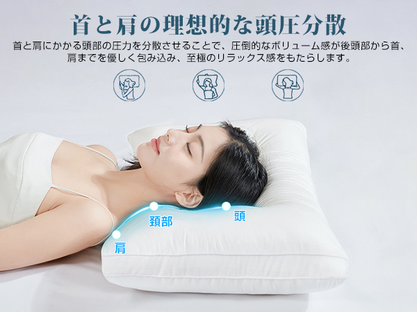 Amazon｜枕 まくら 高級ホテル仕様 首が痛くならない 安眠枕