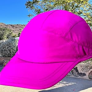 panel construction helps hat fit closer to head without feeling tight