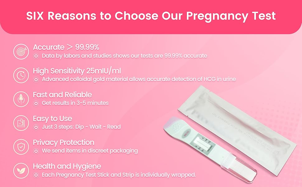 Accufast 2X Pregnancy Test with Week Indicator Tell You How Many