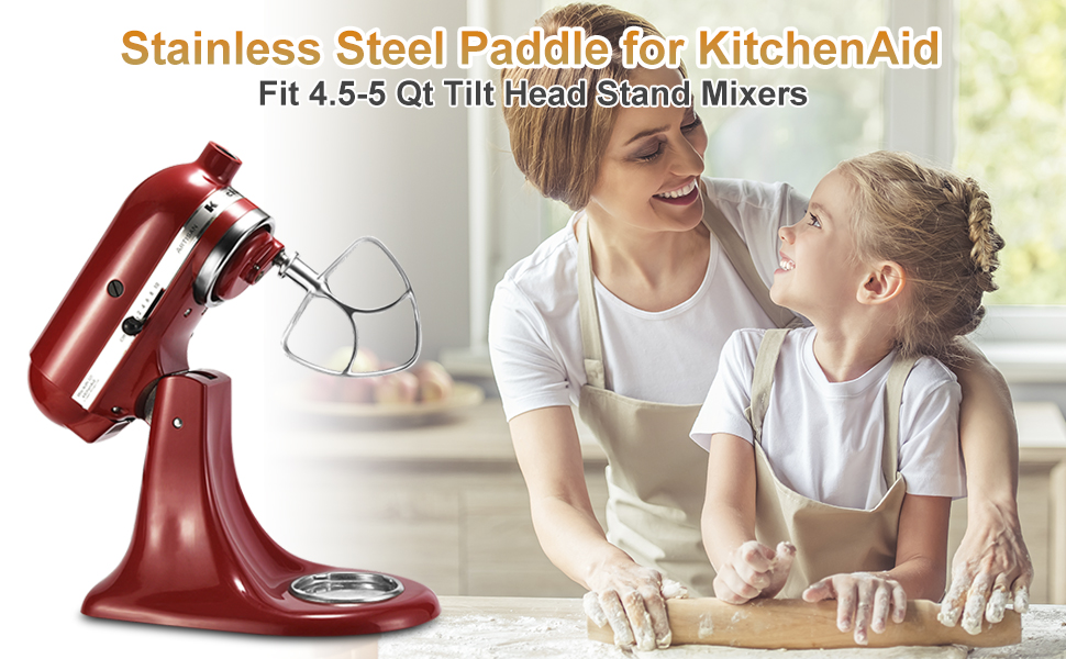 Stainless Steel Flat Beater Attachment for Kitchenaid 4.5