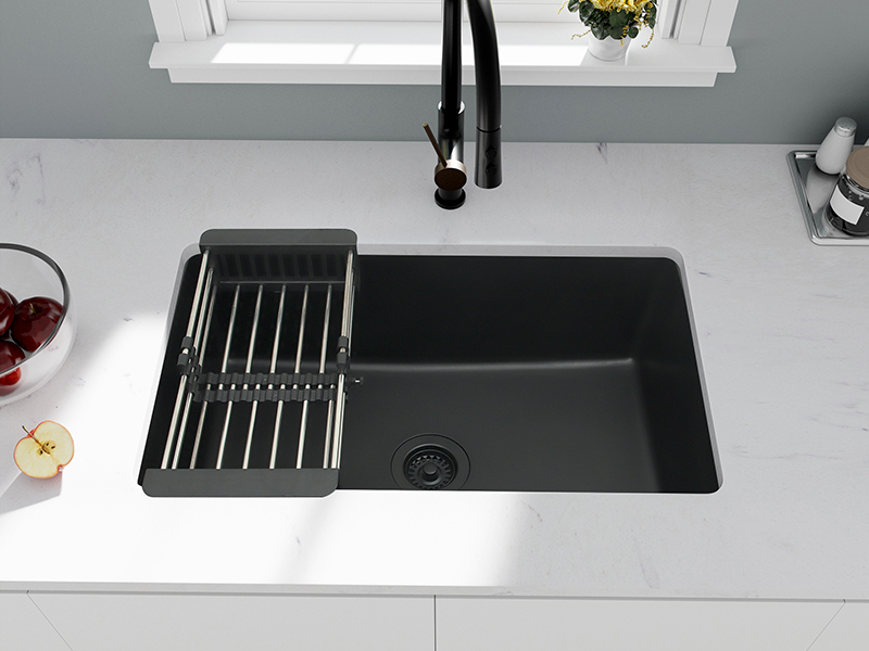 Black stina R gaia　M size MONSINTA 30 Inch Undermount Kitchen Sink, 30