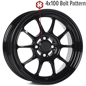 Amazon.com: Circuit CSF9 16×7 Gloss Black 4×100 [+35mm