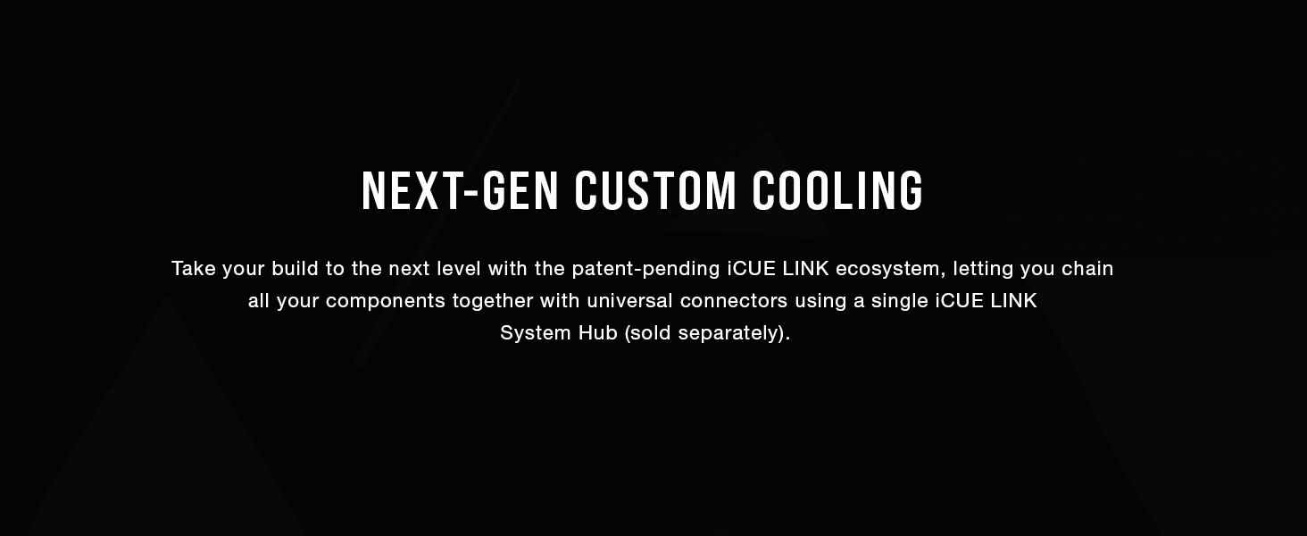 iCUE LINK, CORSAIR iCUE software, RGB pump reservoir, RGB water cooling pump