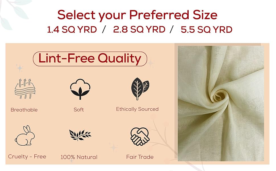 Reusable Ultra Fine Mesh Muslin Cloth