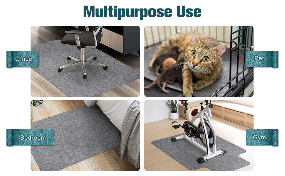 Placoot Office Chair Mat for Hardwood Floor & Tile Floor