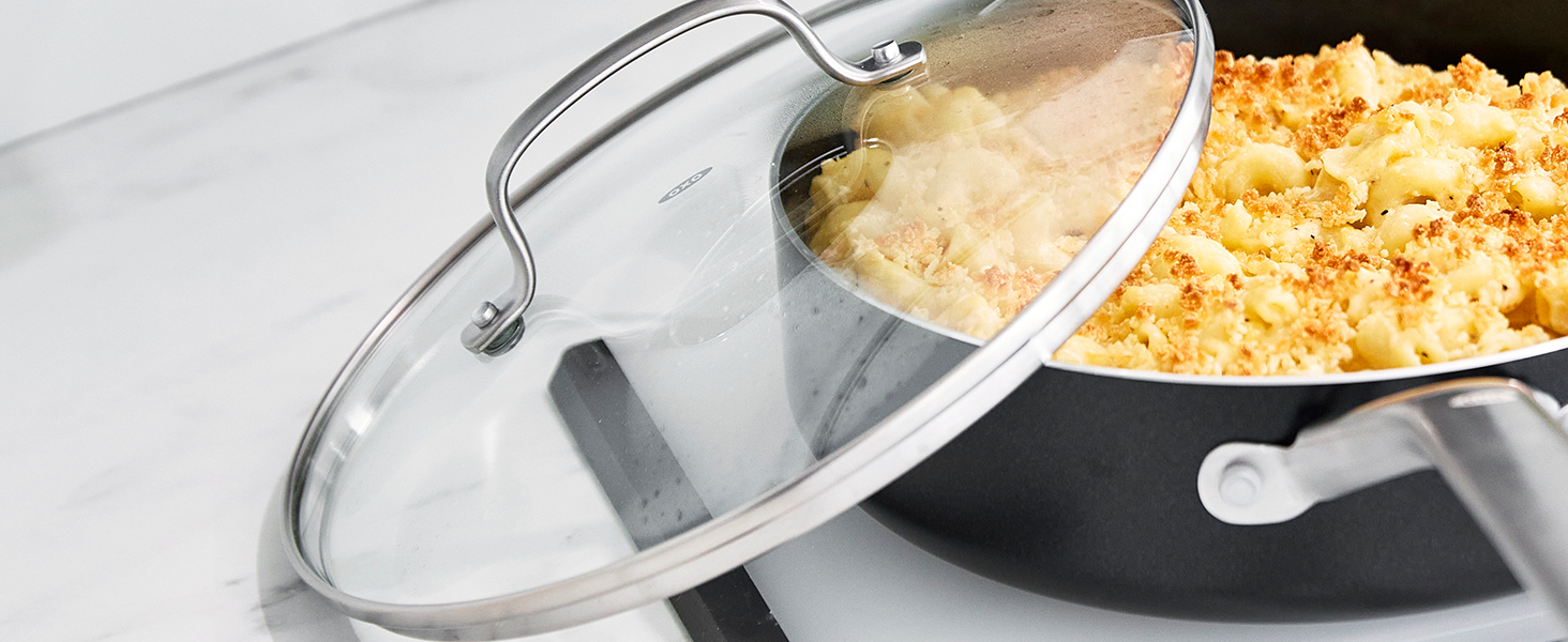 OXO Agility Series 5QT Saute Pan with Lid, Ceramic Nonstick