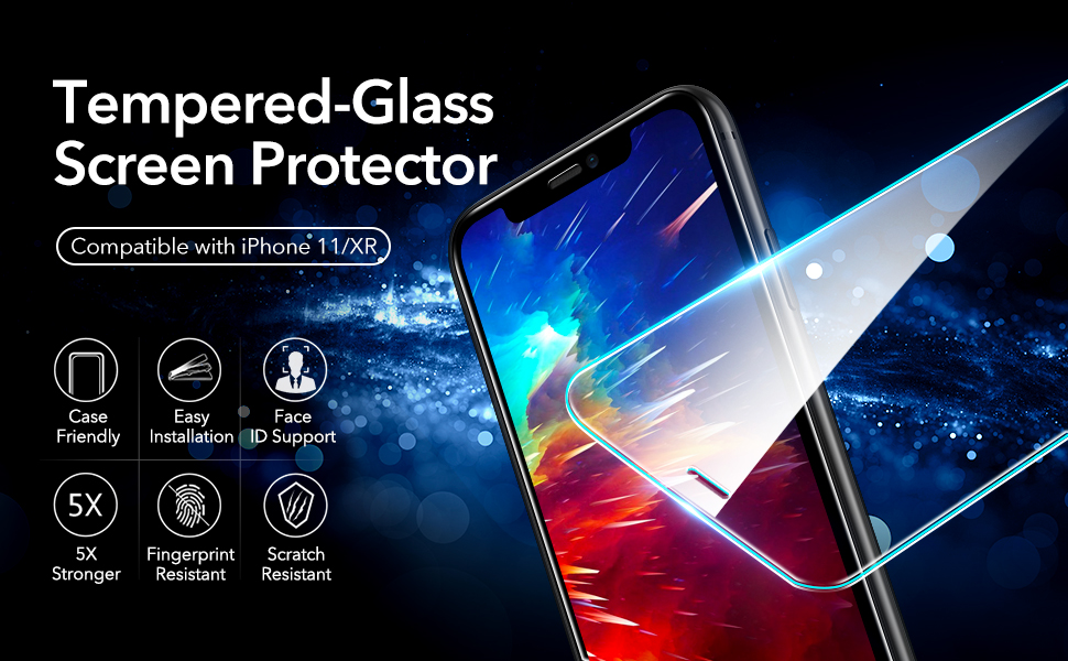 ESR TemperedGlass for iPhone 11 Screen Protector/iPhone XR Screen