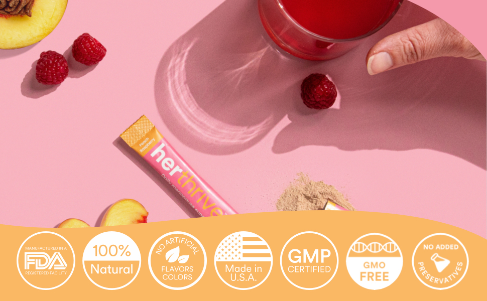 Mixhers Herthrive Menopause Support Drink Mix Women's